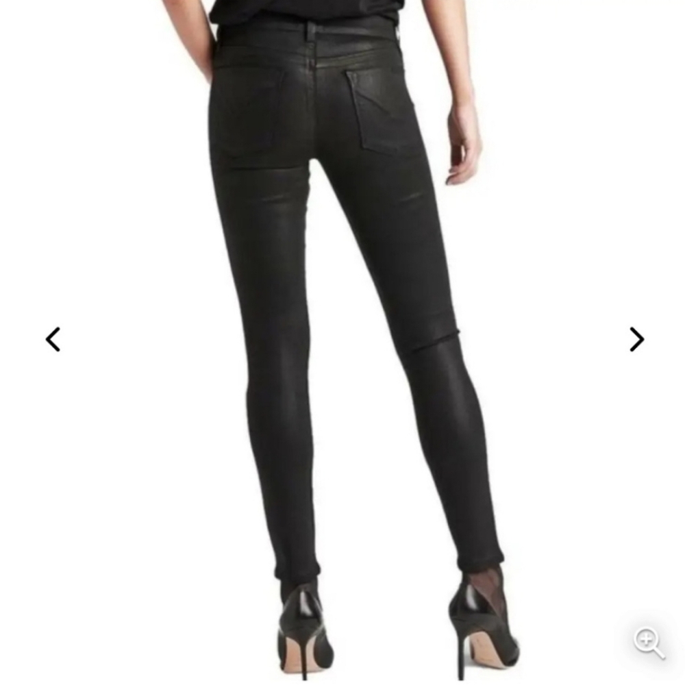 Hudson Nico Cabernet Red Coated Skinny Jeans Mid-Rise Y2K 2010s Size 6/28 - Picture 3 of 16